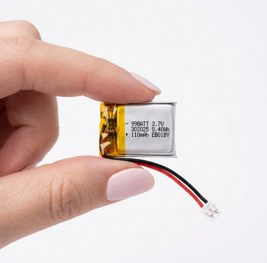 3.7V 110mAh LiPo battery with JST connector, photo 1