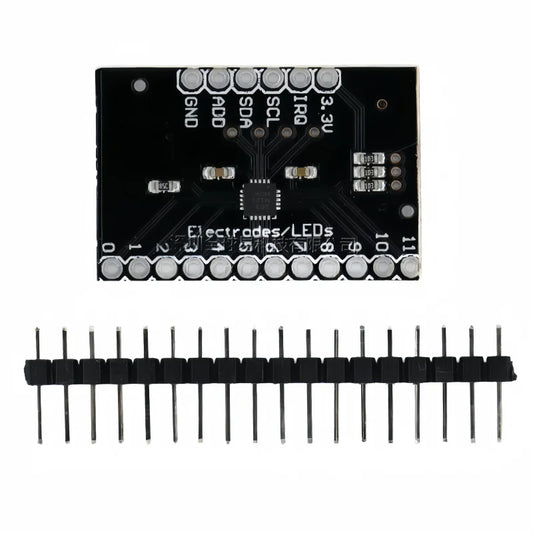 MPR121 touch board with header pins