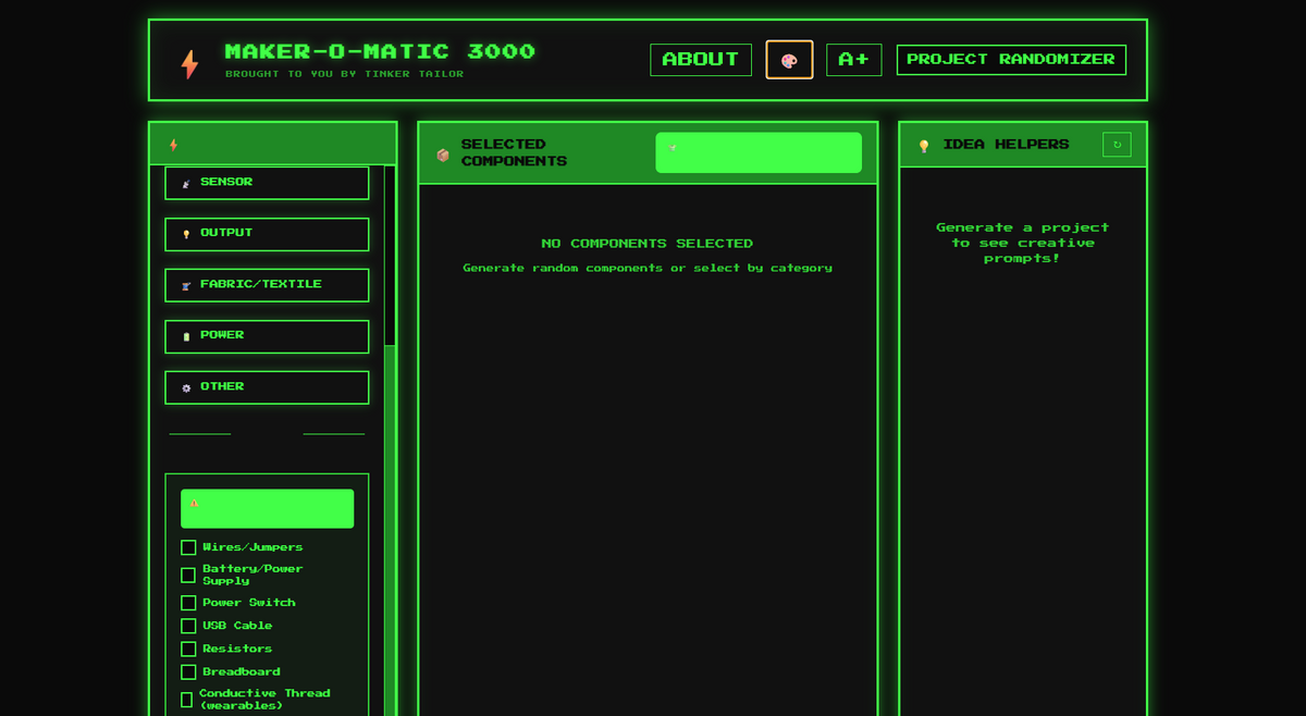 Maker-O-Matic 3000