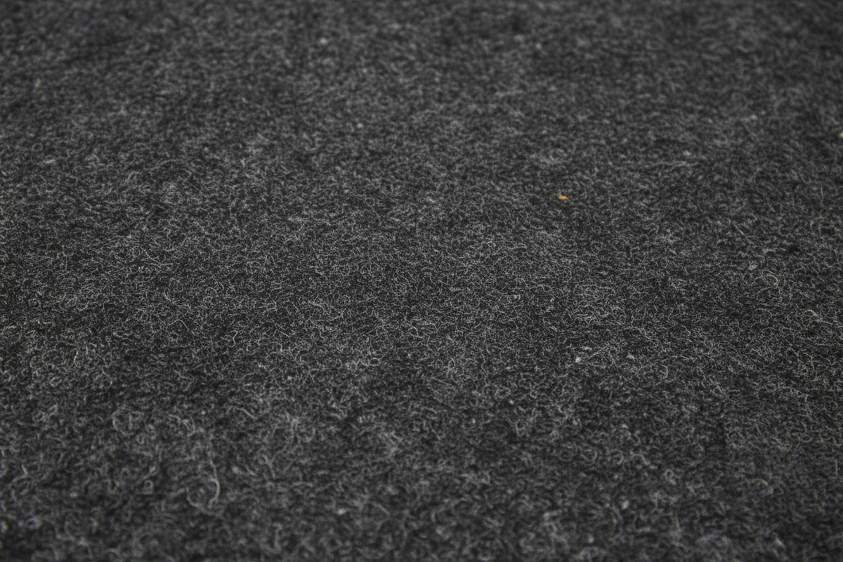 Close-up of dark gray textured fabric