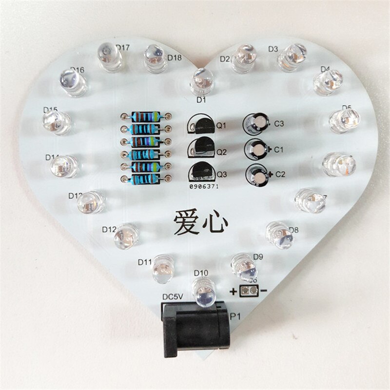 Colorful Heart-Shaped LED image 1
