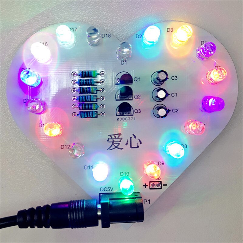 Colorful Heart-Shaped LED image 2