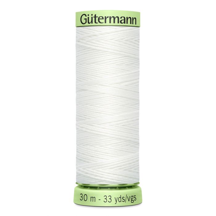 White Gutermann Top Stitch Thread 30m image 0