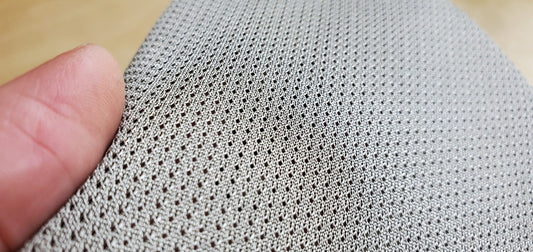 Breathable Mesh Silver Fibre Conductive Fabric 24 x 24cm image 1