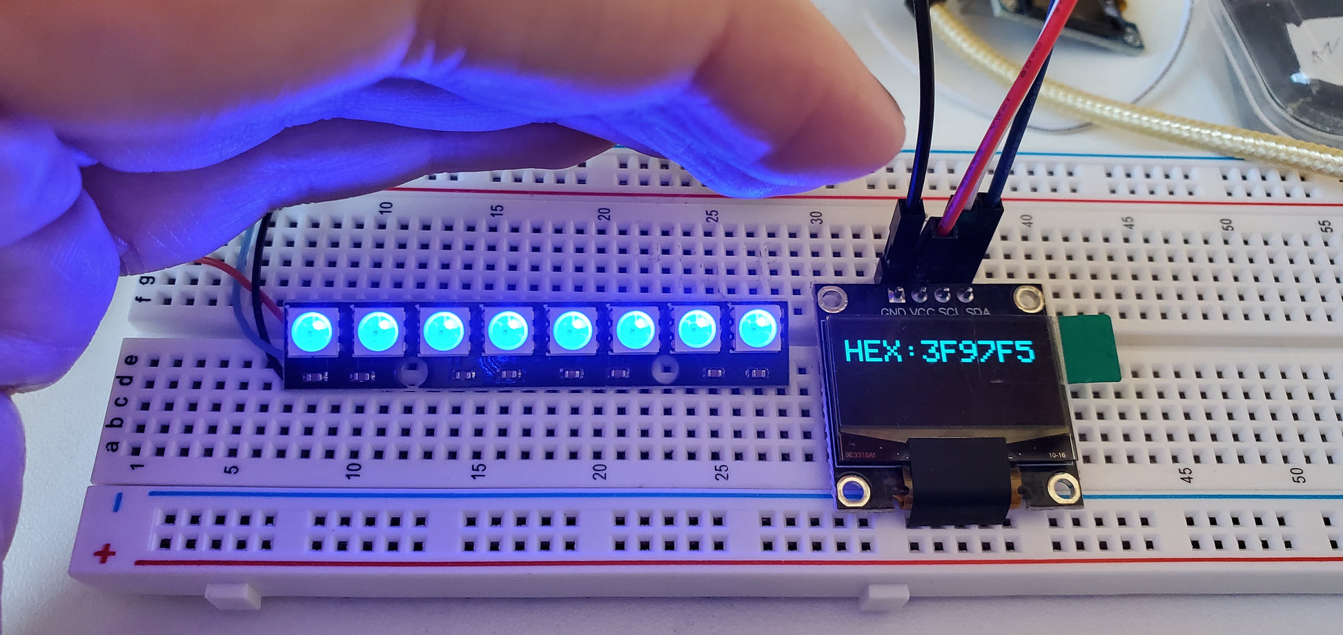 Black Circuit Blue OLED 0.96" image 1