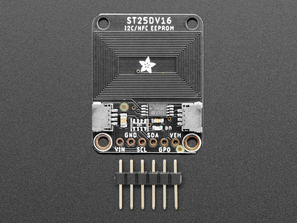 Adafruit RFID tag:  ST25DV16K I2C EEPROM Breakout image 0