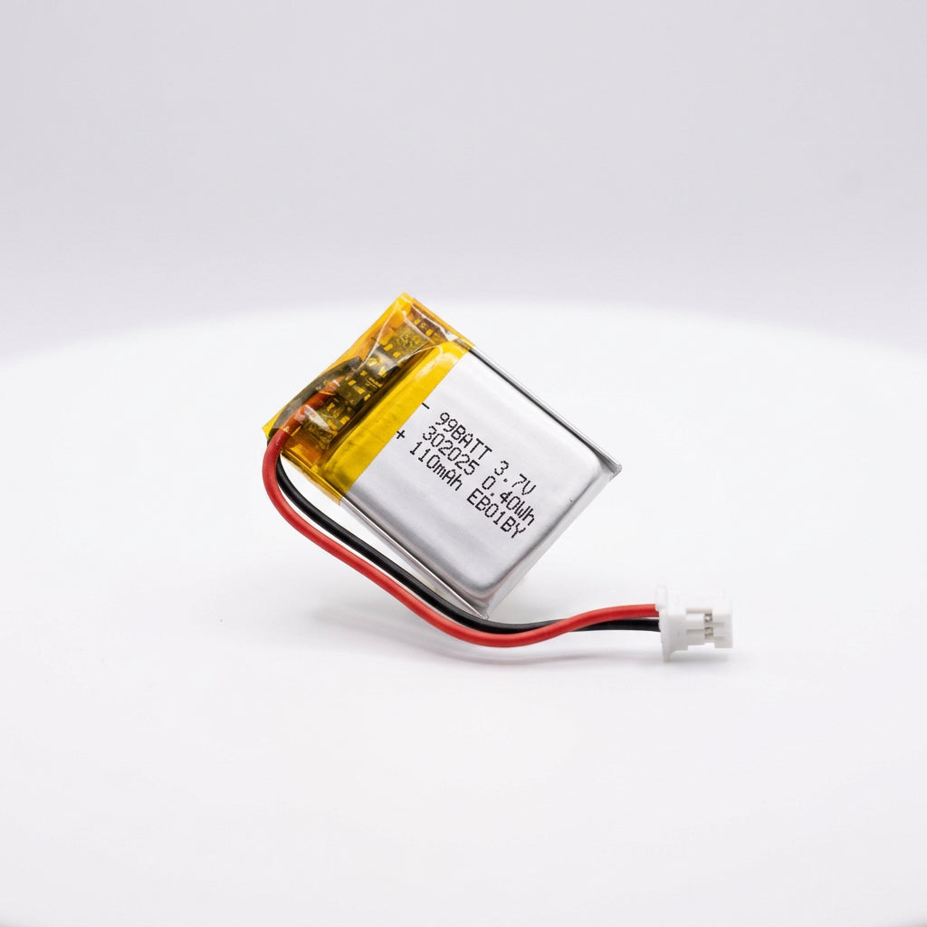 3.7V 110mAh LiPo battery with JST connector, photo 3