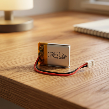 3.7V 110mAh LiPo battery with JST connector, photo 2