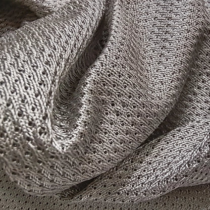 Breathable Mesh Silver Fibre Conductive Fabric 24 x 24cm image 0