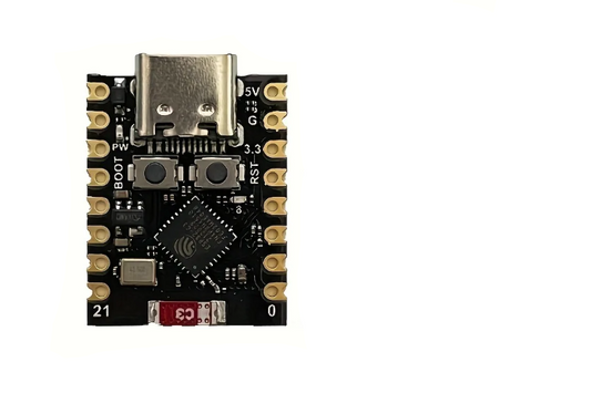 ESP32 C3 Mini Black on white background
