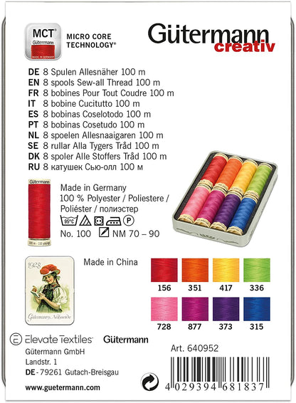 Gutermann Vintage Tin Thread set: bright image 5