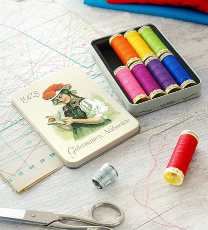 Gutermann Vintage Tin Thread set: bright image 6