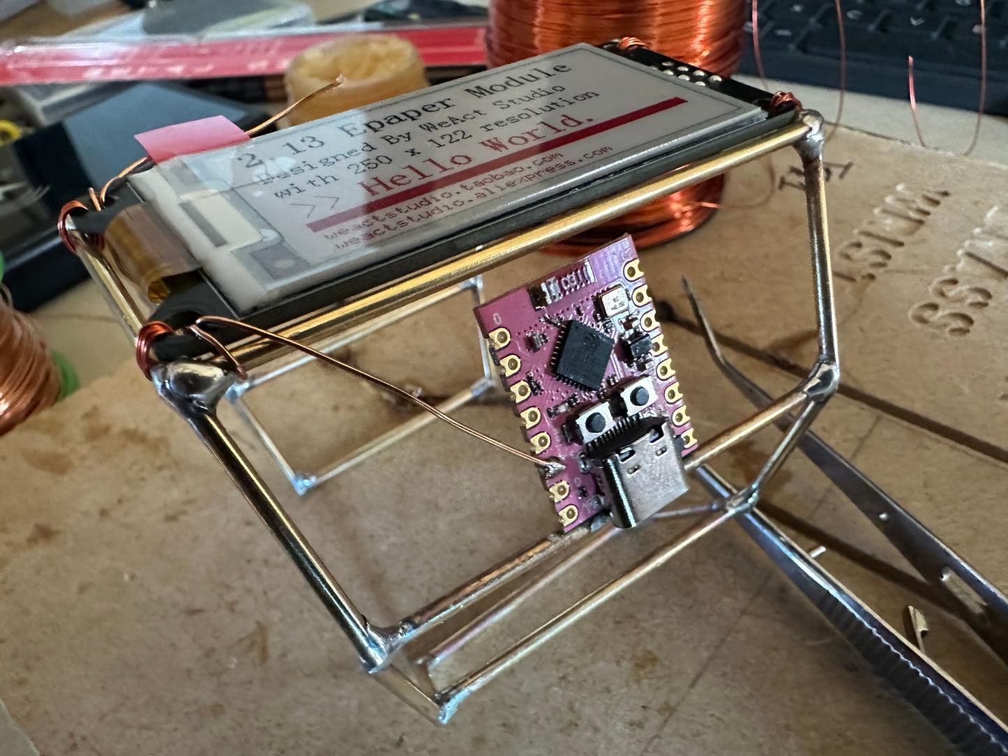 ESP32-C3 SuperMini Development Board (Pink)