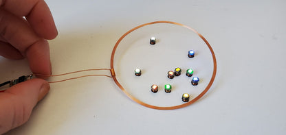 Small Inductive Coil & 10 Wireless LEDs - 5V image 0