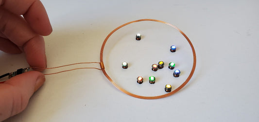Small Inductive Coil & 10 Wireless LEDs - 5V image 0