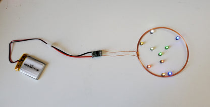Small Inductive Coil & 10 Wireless LEDs - 5V image 1
