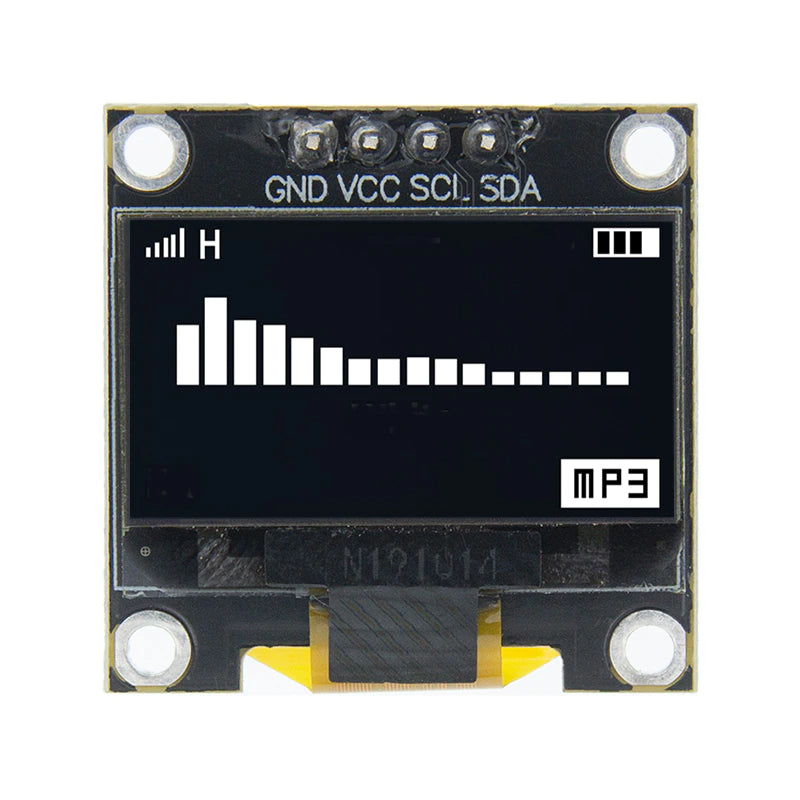 Black Circuit White OLED 0.96" image 0