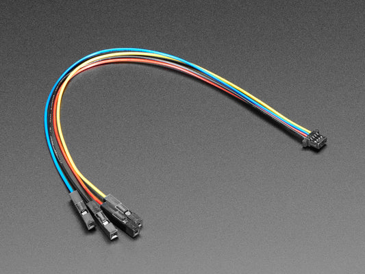 STEMMA QT / Qwiic JST SH 4-pin Cable with Premium Female Sockets image 0