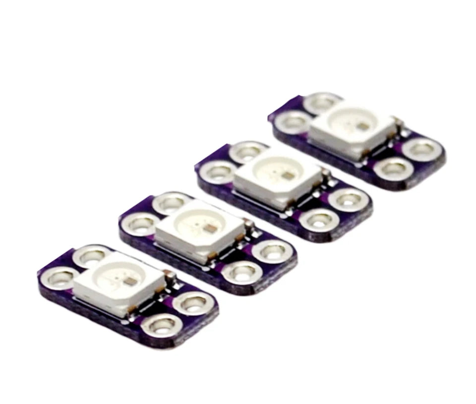 Several single WS2812B pixel modules