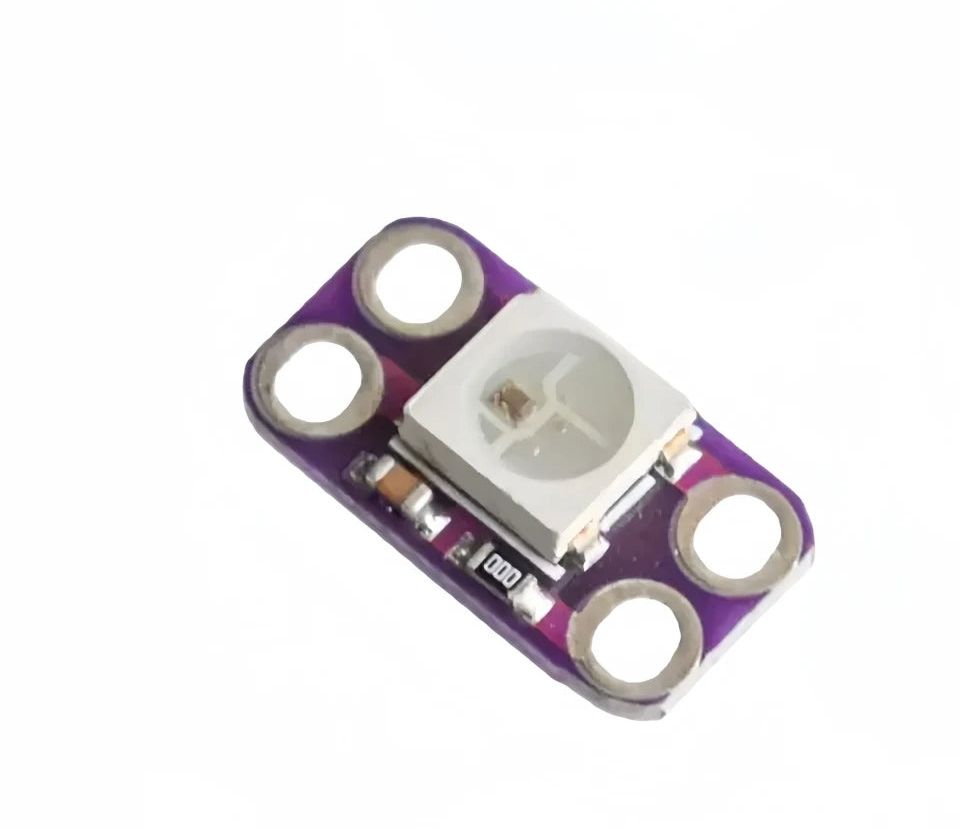 WS2812B single pixel board angled