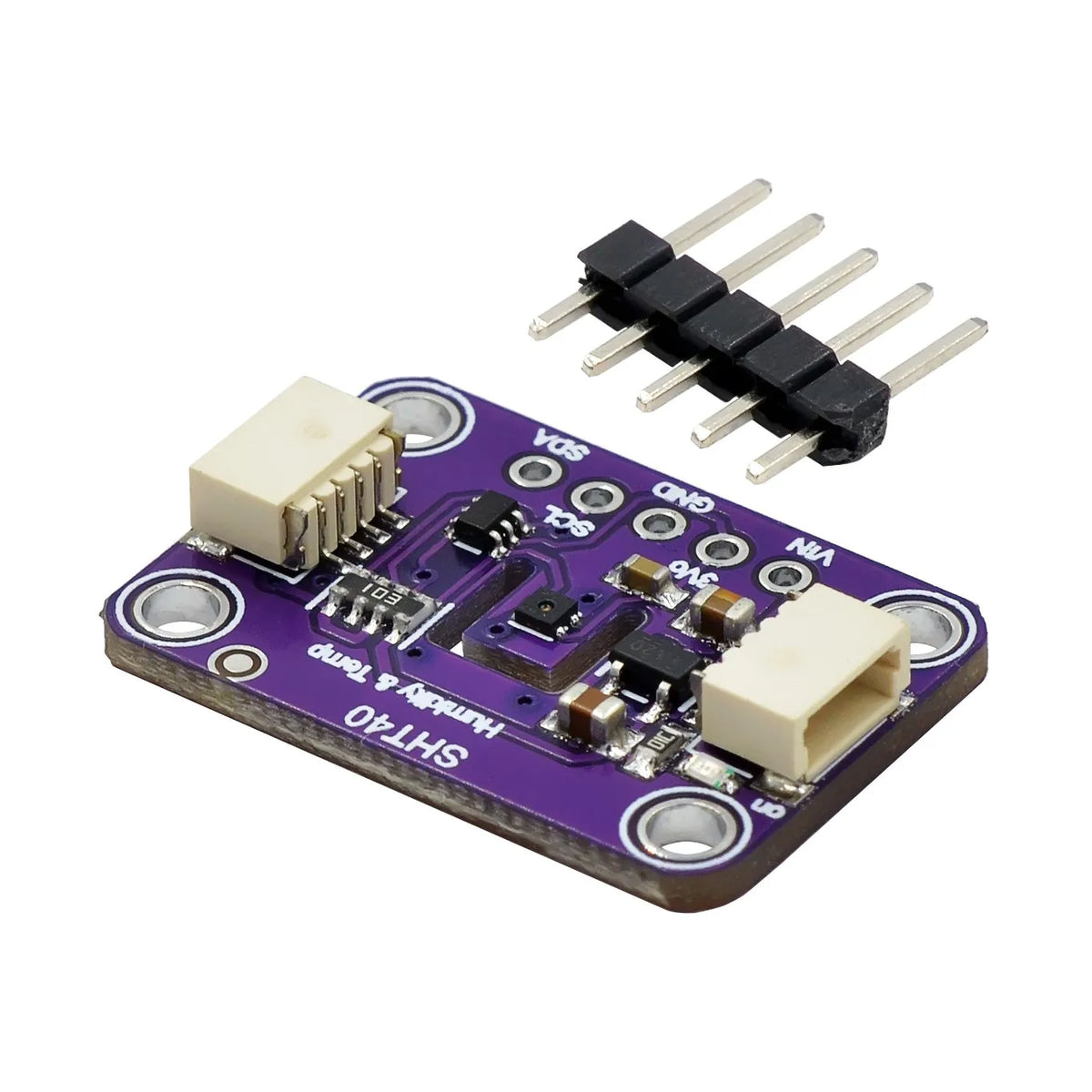 SHT40 board showing JST SH connectors