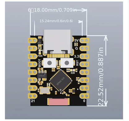 ESP32-C3 SuperMini Development Board (Pink)