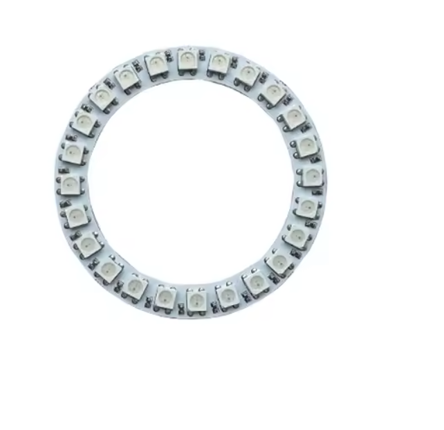 24-LED RGB Circuit Ring – WS2812B (White PCB)