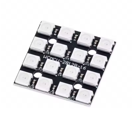 16-LED WS2812B RGB rectangle board