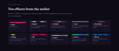 Library & Program for Glow: WS2812b [NeoPixels]