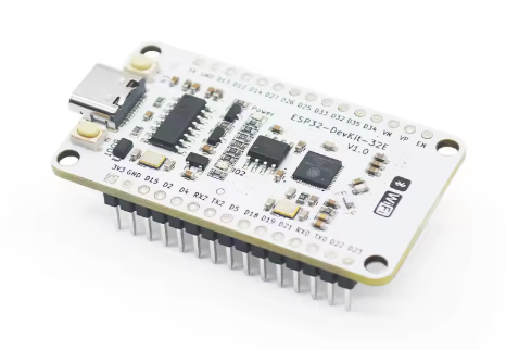 White ESP32-WROOM-32E Development Board 30-Pin (USB-C)