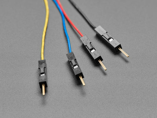 STEMMA QT / Qwiic JST SH 4-pin to Premium Male Headers Cable - 150mm Long image 1