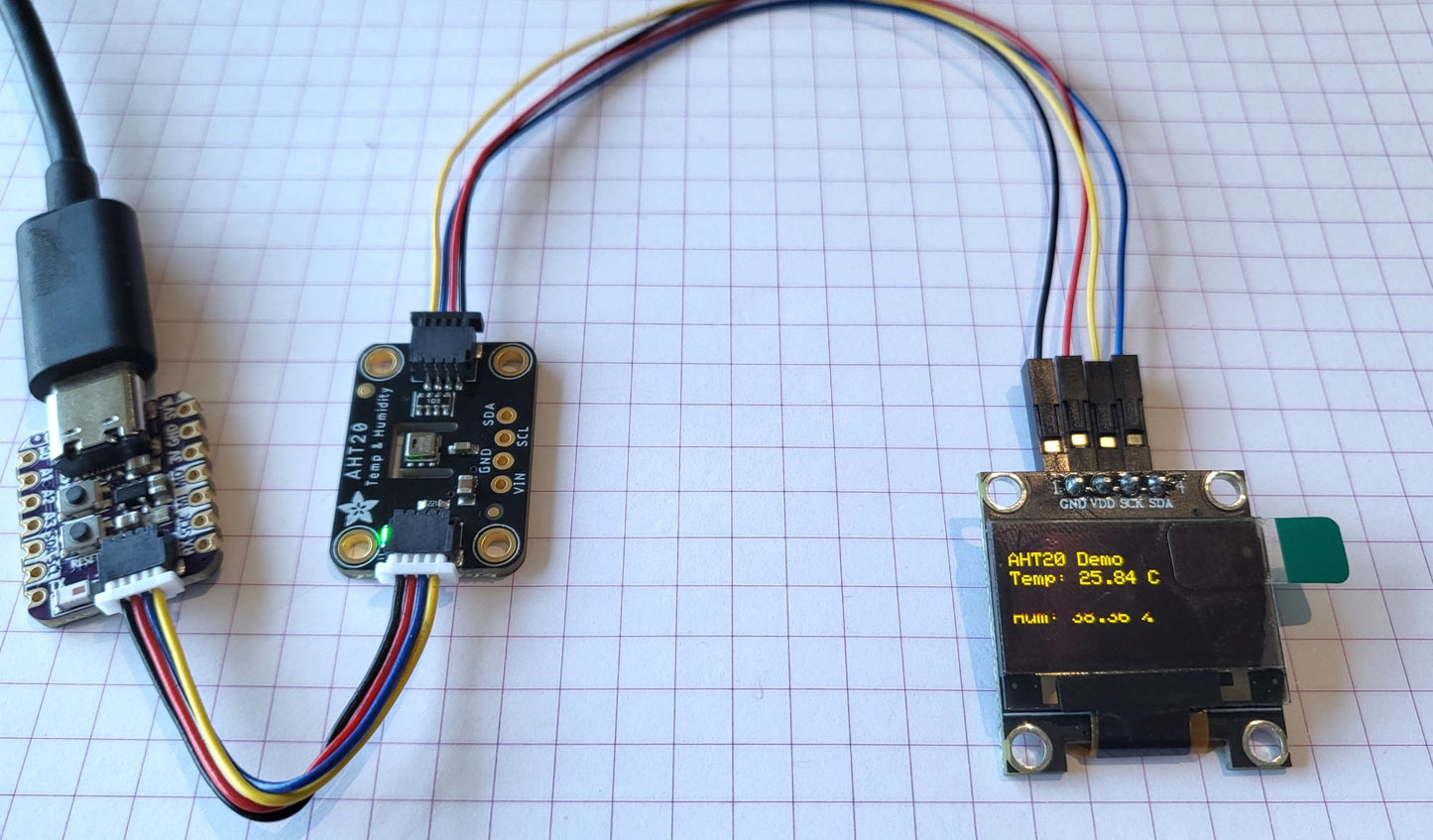 Black Circuit Yellow OLED 0.96" image 1