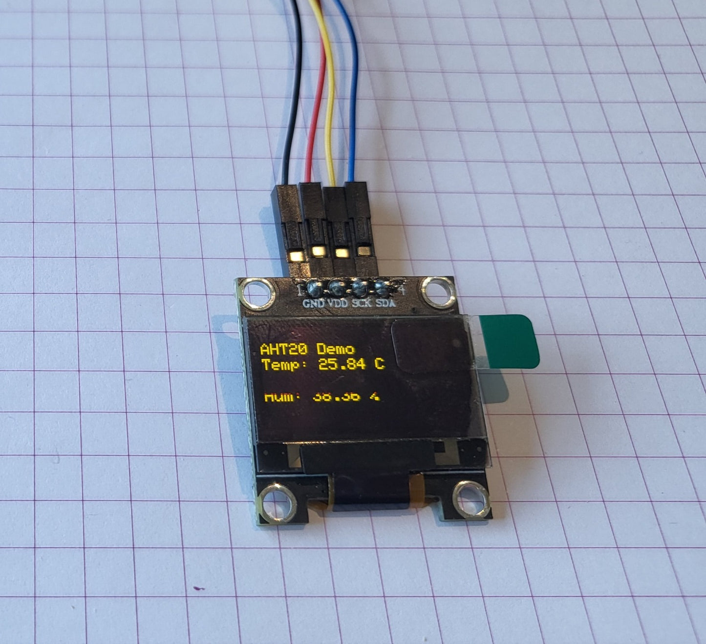 Black Circuit Yellow OLED 0.96" image 0