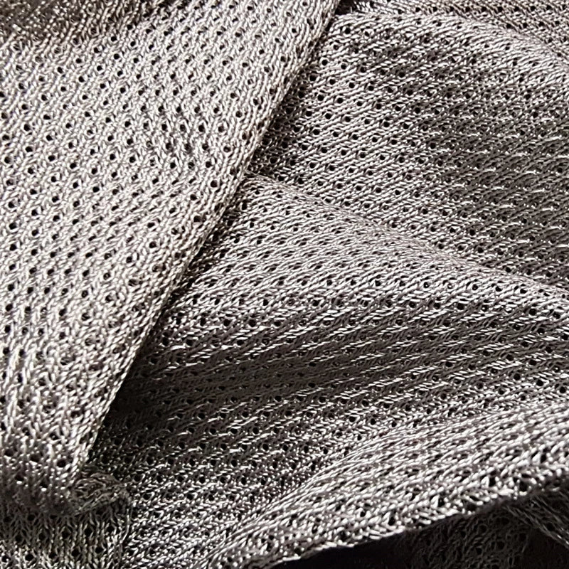 Breathable Mesh Silver Fibre Conductive Fabric 24 x 24cm image 2