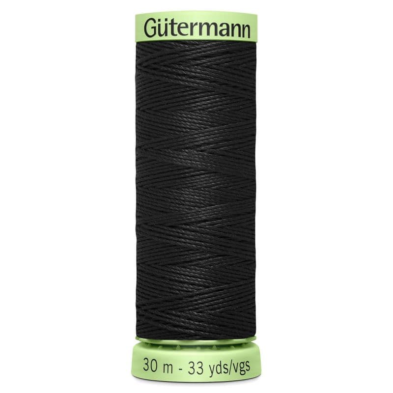 Black Gutermann Top Stitch Thread 30m image 0