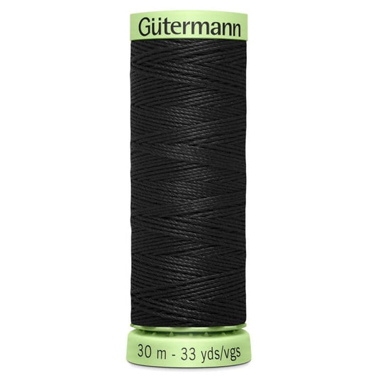 Black Gutermann Top Stitch Thread 30m image 0