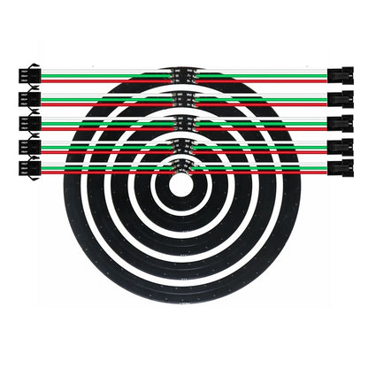 16-LED RGB Circuit Ring – WS2812B (Black PCB) image 2