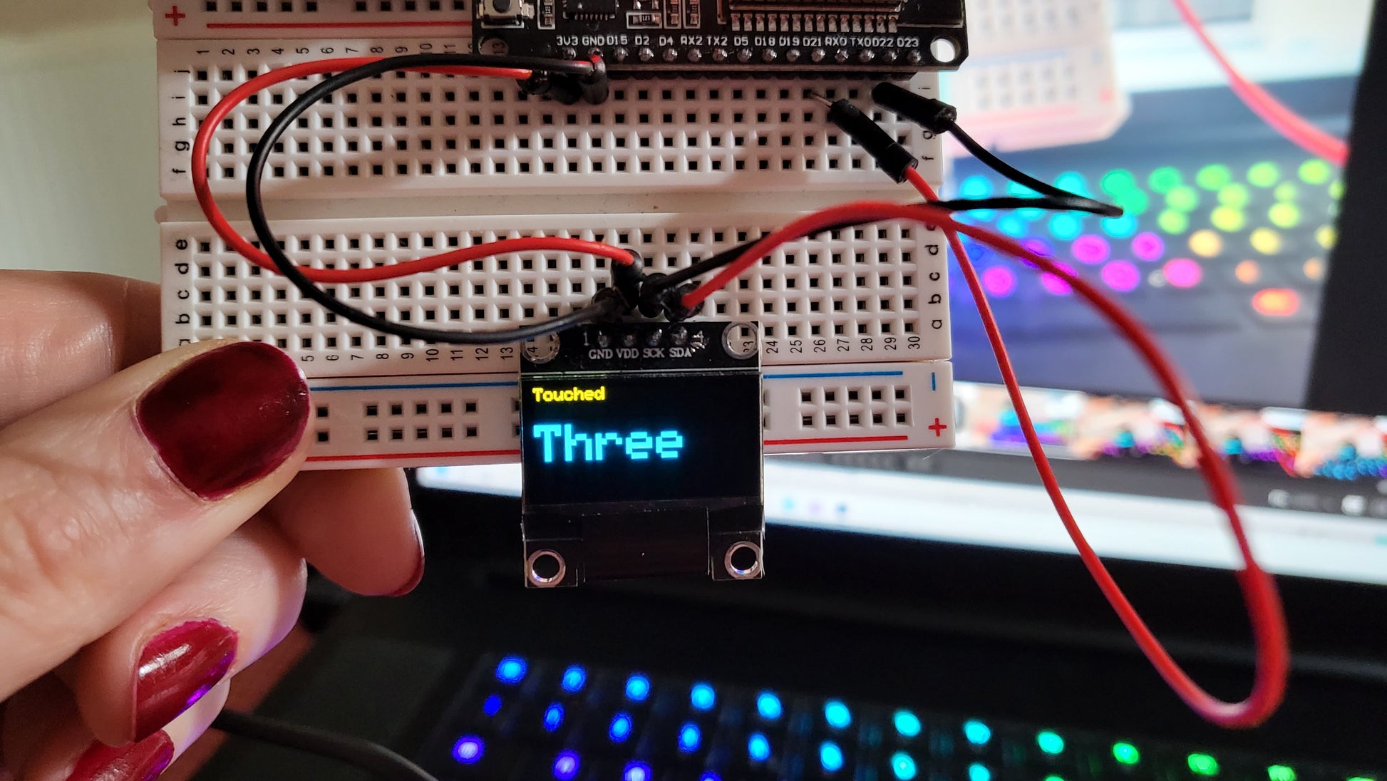 Yellow and Blue OLED 0.96" image 0
