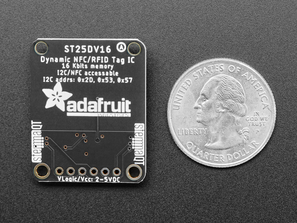 Adafruit RFID tag:  ST25DV16K I2C EEPROM Breakout image 2