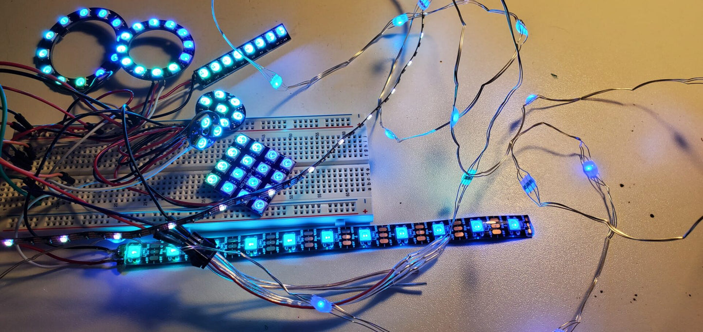 24-LED RGB Circuit Ring – WS2812B (Black PCB) image 5