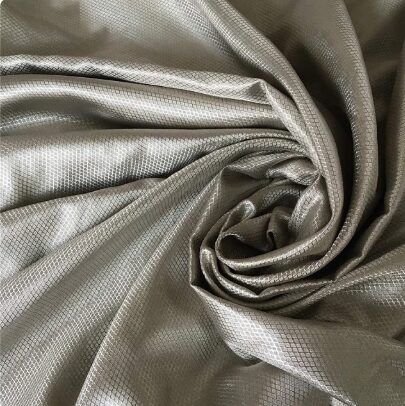 Nickel conductive fabric diamond ripstop image 0