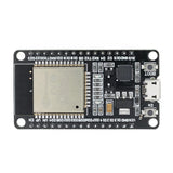 ESP32 30-pin development board, front view with micro USB