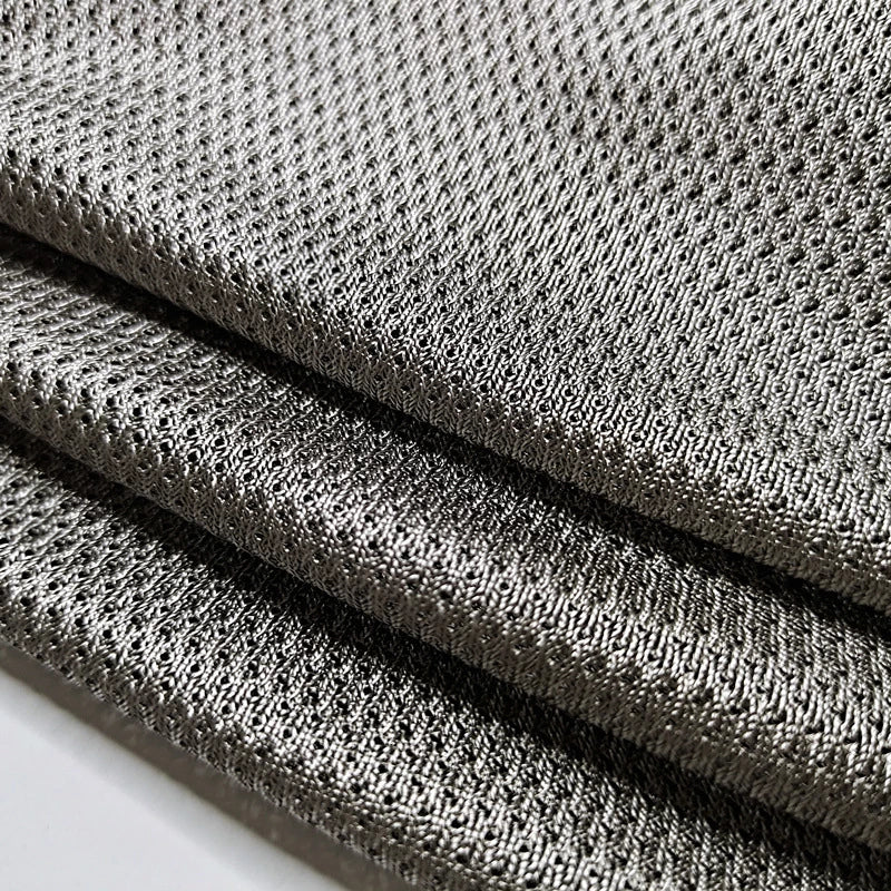 Breathable Mesh Silver Fibre Conductive Fabric 24 x 24cm image 4