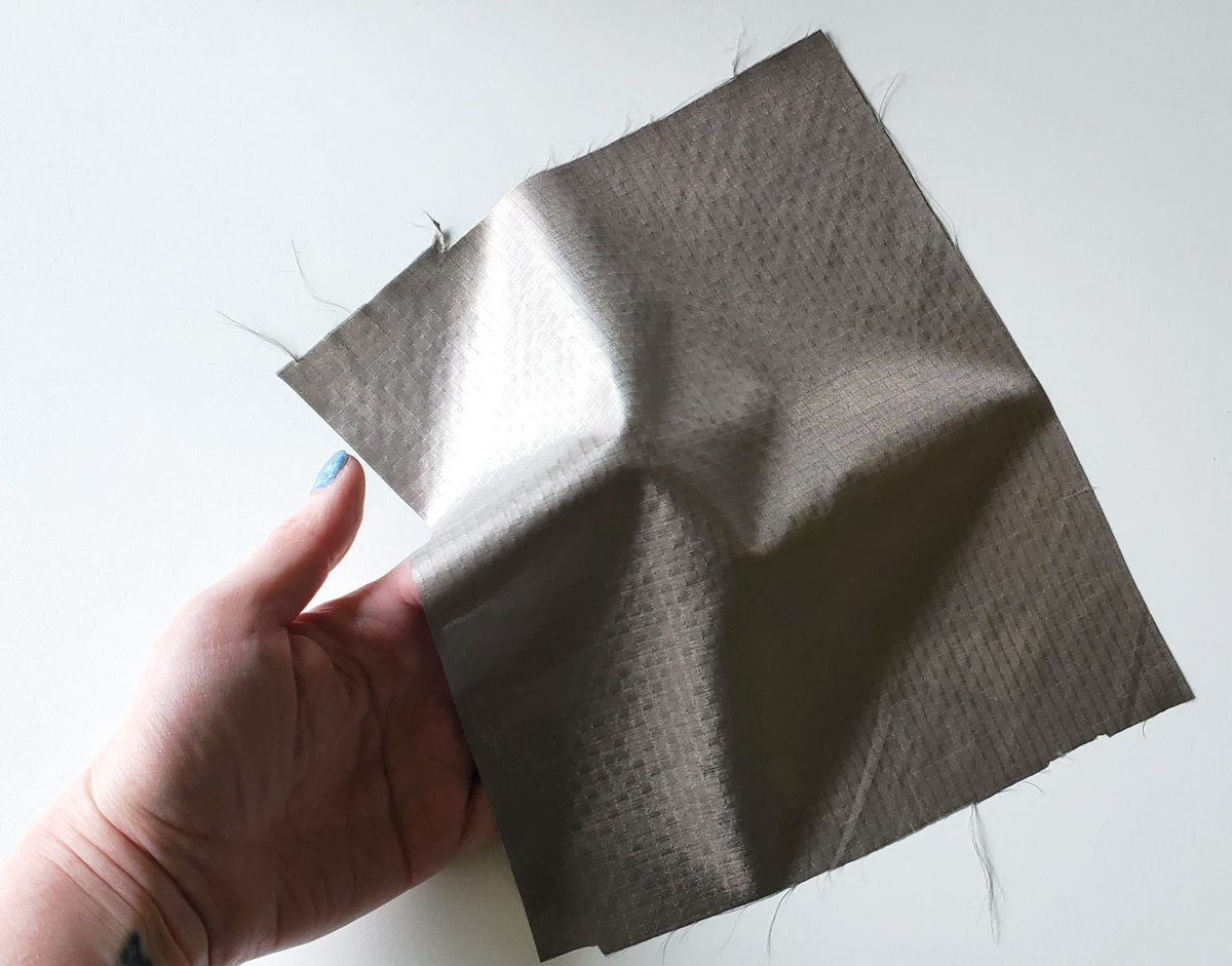 Ripstop conductive fabric square pattern image 0