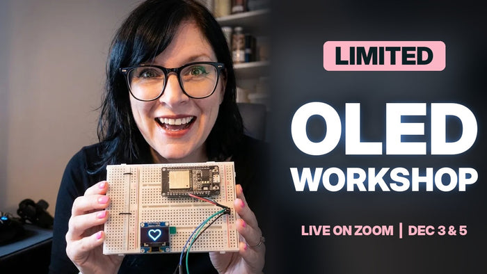 Live Online Workshop: ESP32 + OLED — Send Messages From Your Phone