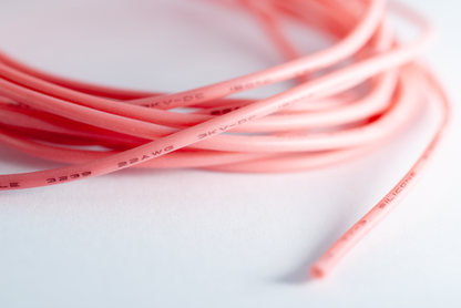 Pink soft Silicone wire 22 AWG image 1
