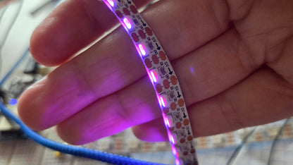 Side-Emitting RGB LED Strip: 10 Addressable Pixels (WS2812B-style, 5V)