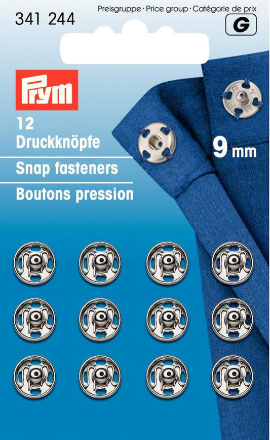 Prym Sew-On Snap Fasteners silver 9 mm image 1