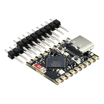 ESP32 S3 Electronic circuit board with components on a white background