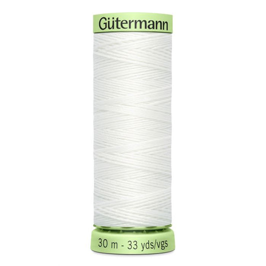 White Gutermann Top Stitch Thread 30m image 0